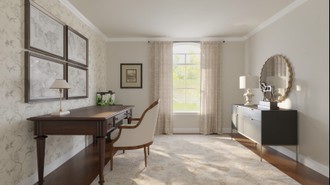 Classic, Vintage, Parisian Modern Office by Havenly Interior Designer Sarah