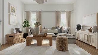 Contemporary, Midcentury Modern, Scandinavian, Midcentury Scandi Playroom by Havenly Interior Designer Emilee