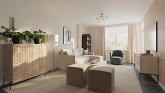 Inspired Modern Living Room by Havenly Interior Designer Solongo