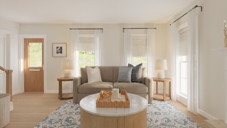 Transitional, Minimal, Scandinavian Living Room by Havenly Interior Designer Constanza