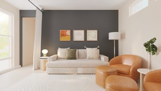 Midcentury Scandi Playroom by Havenly Interior Designer Abigail