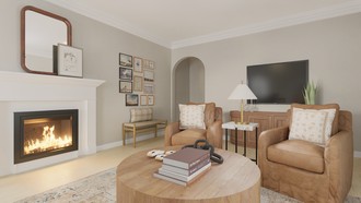 Midcentury Modern, Scandinavian Living Room by Havenly Interior Designer Sarah