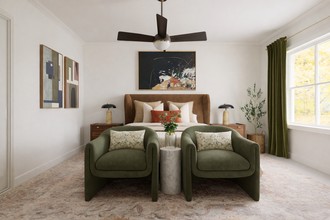 Contemporary Bedroom by Havenly Interior Designer Rafaela