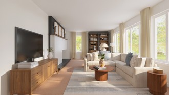 Contemporary, Transitional, Minimal, Scandinavian Living Room by Havenly Interior Designer Constanza