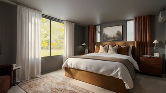 Contemporary, Warm Transitional Bedroom by Havenly Interior Designer Lara