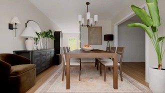 Contemporary, Eclectic, Transitional, Organic Modern Dining Room by Havenly Interior Designer Gabriela