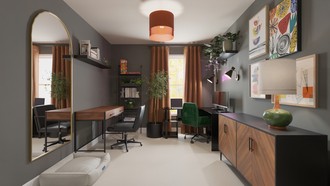Contemporary, Modern, Eclectic Office by Havenly Interior Designer Mariana