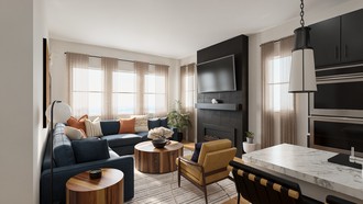 Modern, Country, Southwest Inspired, Midcentury Modern Living Room by Havenly Interior Designer Katherin