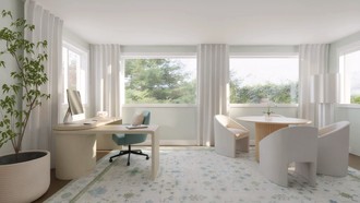 Classic, Coastal, Glam Office by Havenly Interior Designer Gabriela