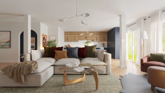 Inspired Modern, Contemporary Luxe, Organic Modern Living Room by Havenly Interior Designer Candida