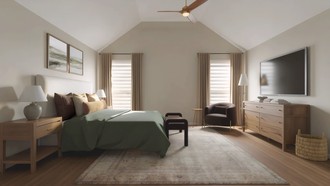 Contemporary, Classic, Transitional, Warm Transitional Bedroom by Havenly Interior Designer Gabriela
