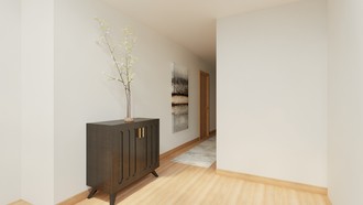 Midcentury Modern, Organic Modern, Warm Transitional Entryway by Havenly Interior Designer Christopher