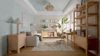 Contemporary, Classic, Bohemian Office by Havenly Interior Designer Gabriela