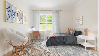 Modern, Eclectic, Bohemian Bedroom by Havenly Interior Designer Meagan