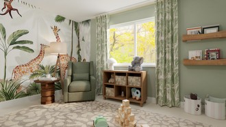 Contemporary, Artful Eclectic Nursery by Havenly Interior Designer Lara