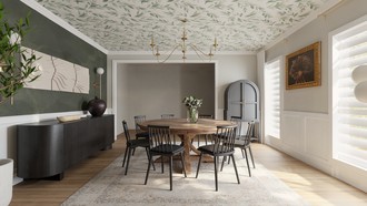 Contemporary, Transitional Dining Room by Havenly Interior Designer Gabriela