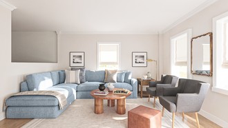 Coastal Living Room by Havenly Interior Designer Diego