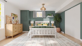 Bohemian, Midcentury Modern Bedroom by Havenly Interior Designer Ivan