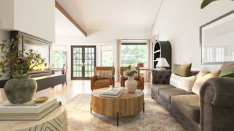 Transitional Living Room by Havenly Interior Designer Lilia