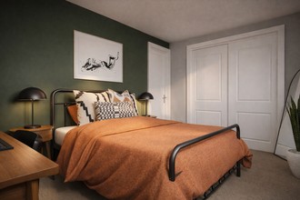 Modern, Southwest Inspired Bedroom by Havenly Interior Designer Morgan