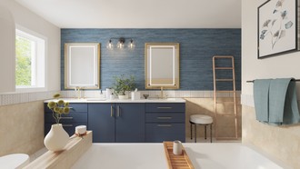 Contemporary, Eclectic Bathroom by Havenly Interior Designer Gabriela