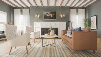 Traditional, Rustic, New Classic, Modern Cottage Living Room by Havenly Interior Designer Jess