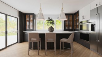 Contemporary, Modern, Eclectic, Glam, Transitional, Minimal, Contemporary Luxe, Midcentury Scandi, Organic Modern Living Room by Havenly Interior Designer Lauren