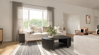 Modern, Eclectic, Midcentury Modern, Minimal, Scandinavian, Midcentury Scandi, Organic Modern Living Room by Havenly Interior Designer Katie