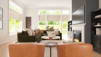 Classic Contemporary Living Room by Havenly Interior Designer Lilia