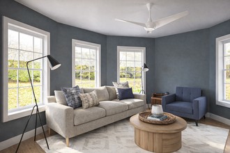 Warm Transitional Living Room by Havenly Interior Designer Diego