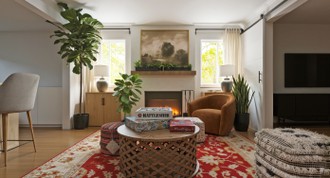 Eclectic Living Room by Havenly Interior Designer Sophia