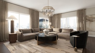 Contemporary, Modern, Eclectic, Transitional, Inspired Modern, Contemporary Luxe, Organic Modern, Warm Transitional Living Room by Havenly Interior Designer Lauren