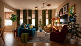  Living Room by Havenly Interior Designer Amber