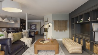 Modern, Midcentury Scandi Living Room by Havenly Interior Designer Maria