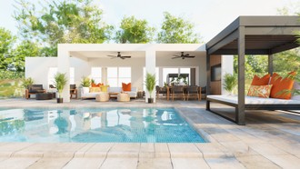 Contemporary Outdoor Space by Havenly Interior Designer Lilia