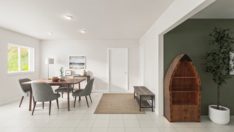 Warm Transitional Dining Room by Havenly Interior Designer Diego