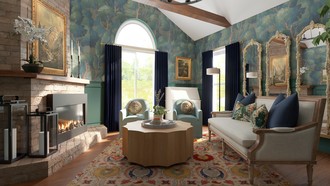 Classic, Eclectic, Vintage Living Room by Havenly Interior Designer Meagan