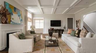 Eclectic, Transitional Living Room by Havenly Interior Designer Julia