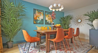 Eclectic Dining Room by Havenly Interior Designer Sophia