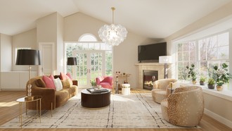 Eclectic, Glam Living Room by Havenly Interior Designer Katerina
