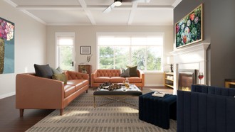 Contemporary, Contemporary Luxe Living Room by Havenly Interior Designer Lilia