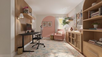 Artful Eclectic Office by Havenly Interior Designer Ivan