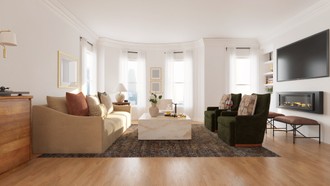 Transitional Living Room by Havenly Interior Designer Lilia