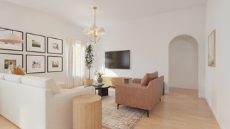 Modern, Classic, Transitional, Warm Transitional Living Room by Havenly Interior Designer Cami