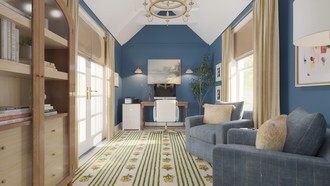 Classic, Transitional, Vintage, Traditional Charm Office by Havenly Interior Designer Meagan