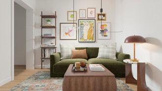 Modern, Eclectic Living Room by Havenly Interior Designer Andrea