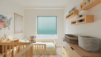Contemporary, Global, Midcentury Modern Nursery by Havenly Interior Designer Rachel