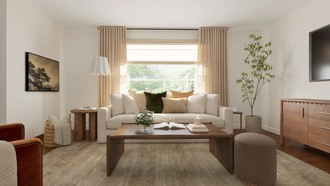Classic, Rustic, Transitional, Warm Transitional Living Room by Havenly Interior Designer Anny