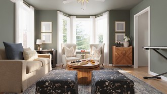 Transitional, Vintage, Classic Contemporary Living Room by Havenly Interior Designer Lilia