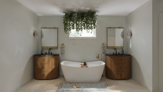 Modern, Scandinavian, Midcentury Scandi Bathroom by Havenly Interior Designer Maria